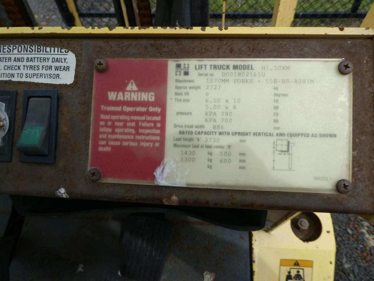 1998 Hyster H1.50xm For Sale At $9,000 In Queensland Dalby Machinery ...