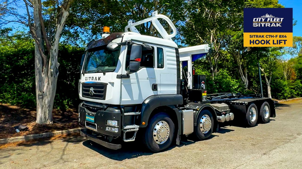 Built to withstand Australian road conditions: the Sitrak C7H-F 8x4 Hook Lift image